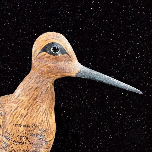 Vintage Carved Large Bird On A Driftwood Stand Signed Geo Porter Wis C420 Figure - Picture 4 of 14